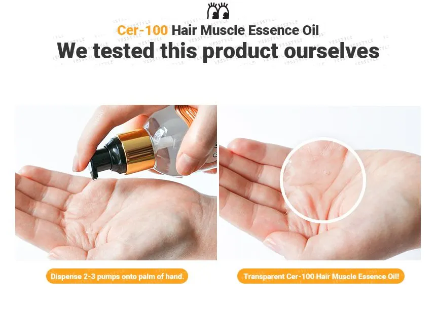 Elizavecca Intenzíven tápláló olaj CER-100 Hair Muscle Essence Oil - Image 5