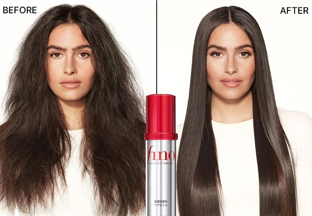 FINO-OIL-POST Shiseido Fino Premium Touch Hair Oil 70 ml – Tápláló Hajolaj Száraz és Sérült Hajra - Image 4