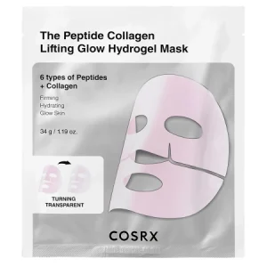 COSRX - Peptide Collagen Glow Hydrogel Mask - Hidrogél Maszk Peptidekkel és Kollagénnel - 1db